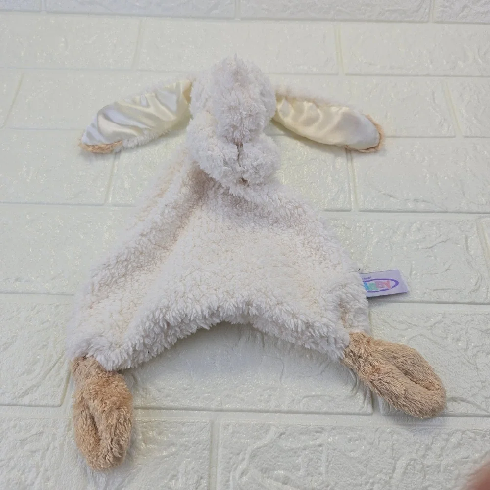 Mary Meyer Putty Bunny Lovey Security Blanket Unisex Cream Tan Sherpa Plush 11